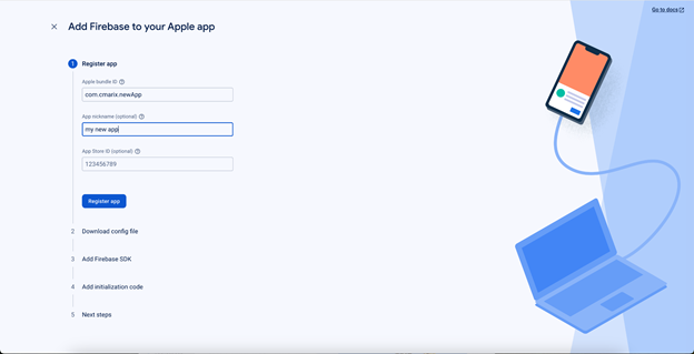 enter your apps bundle id