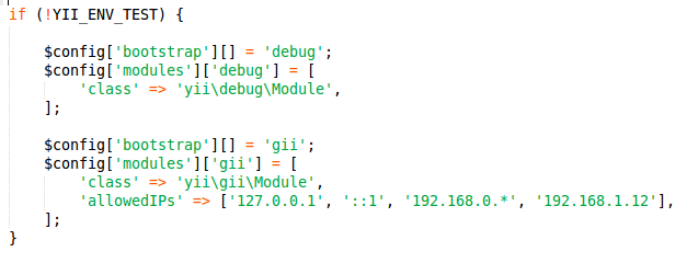 requirement in your Configuration file