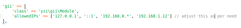 accessing Gii from a machine