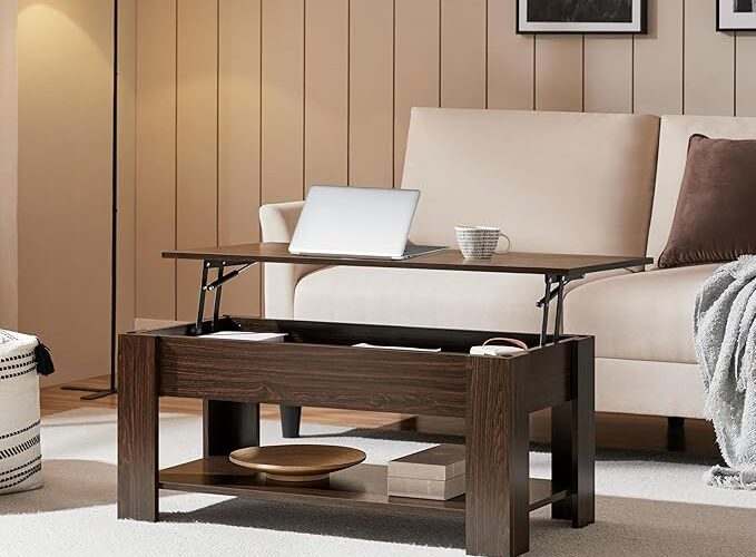 Yaheetech Lift Top Coffee Table with Hidden Storage